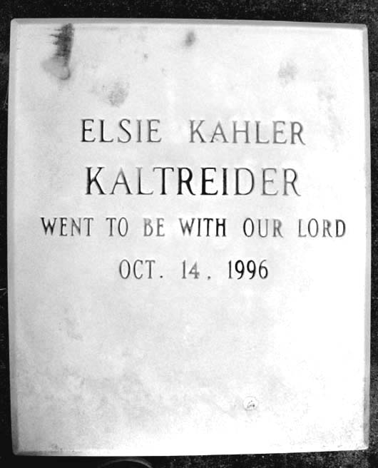 Evelyn Elsie Kaltreider