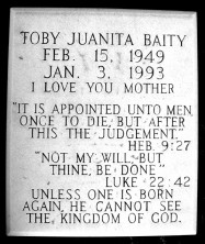 Toby Juanita Baity