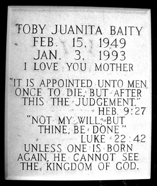 Toby Juanita Baity