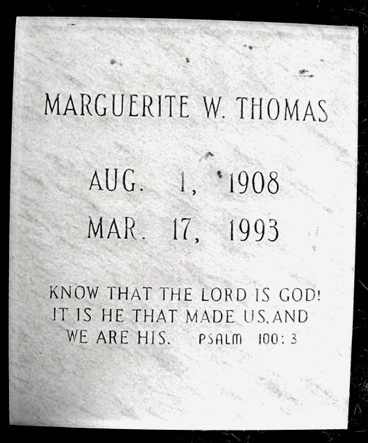 Marguerite Elizabeth Thomas