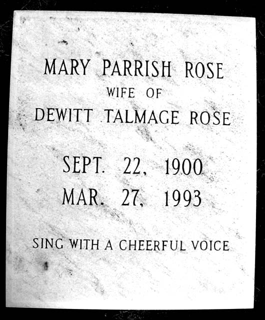 Mary Elizabeth Rose