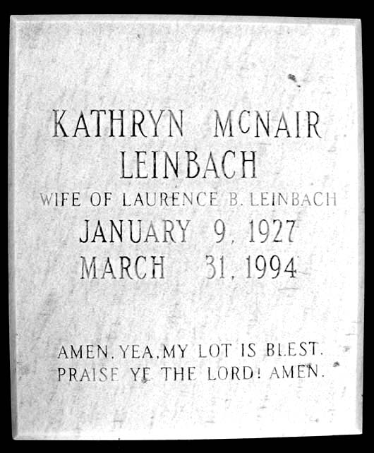 Kathryn Lou Leinbach