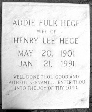 Addie May Hege