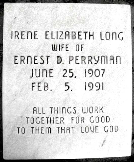 Irene Elizabeth Perryman