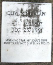 Olive Vaughn Klapp
