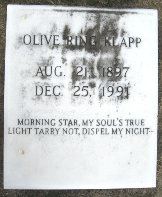 Olive Vaughn Klapp