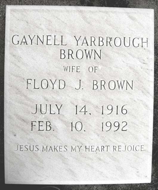 Gaynell Alspaugh Brown