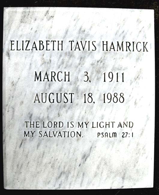 Jennie Elizabeth Hamrick