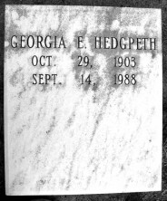 Georgia  Hedgpeth