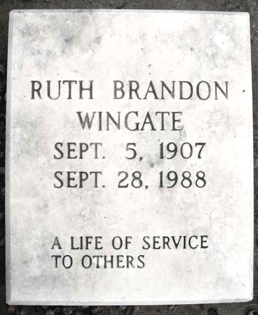 Ruth Elizabeth Wingate