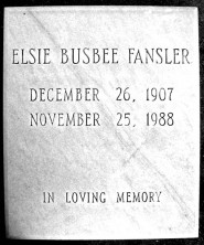 Elsie Marie Fansler
