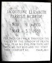 Jacqueline Elizabeth McBride