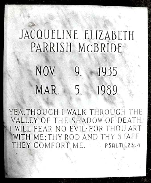 Jacqueline Elizabeth McBride