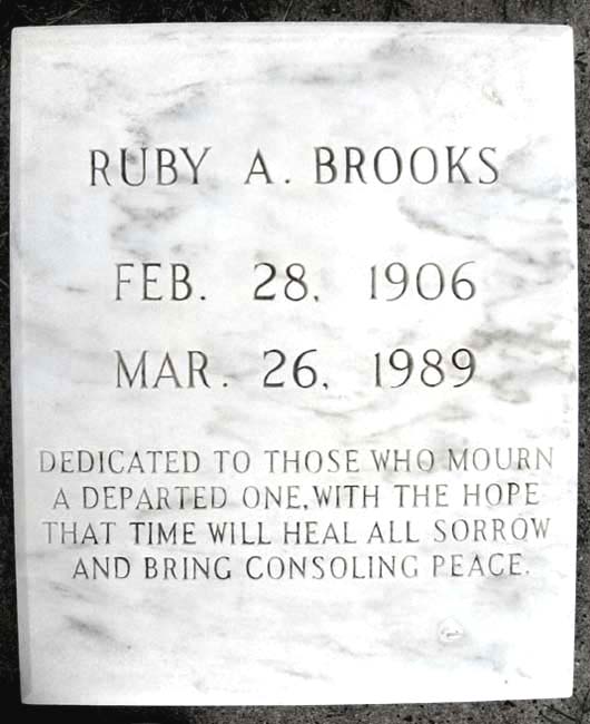 Ruby A. Brooks