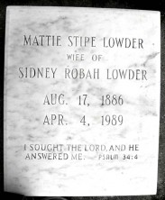 Mattie  Lowder