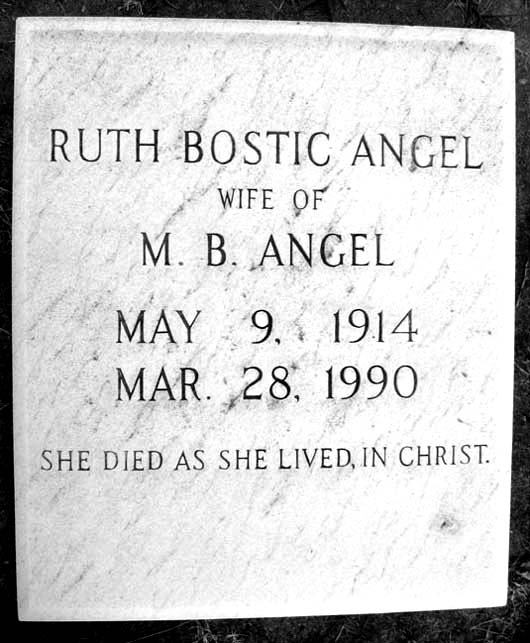 Ruth Elizabeth Angel