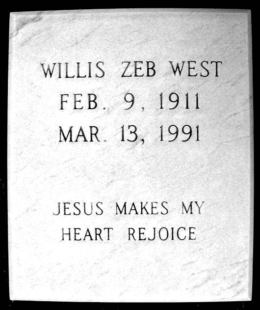 Willis Zebedee West
