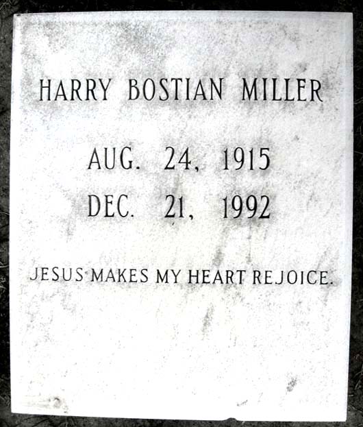 Harry Bostian Miller