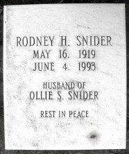 Rodney Holder Snider