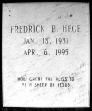 Fredrick Pfohl Hege