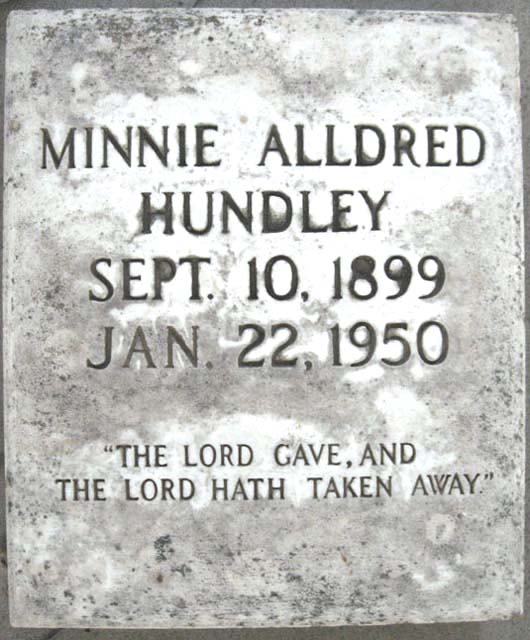 Minnie Magdalene Hundley