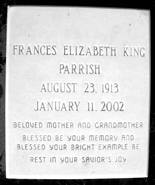 Frances Elizabeth Parrish