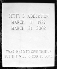 Betty  Addertion