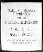 Marjorie  Stephenson