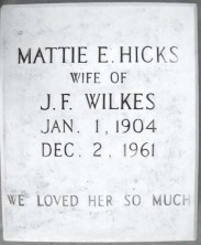 Mattie Elizabeth Wilkes