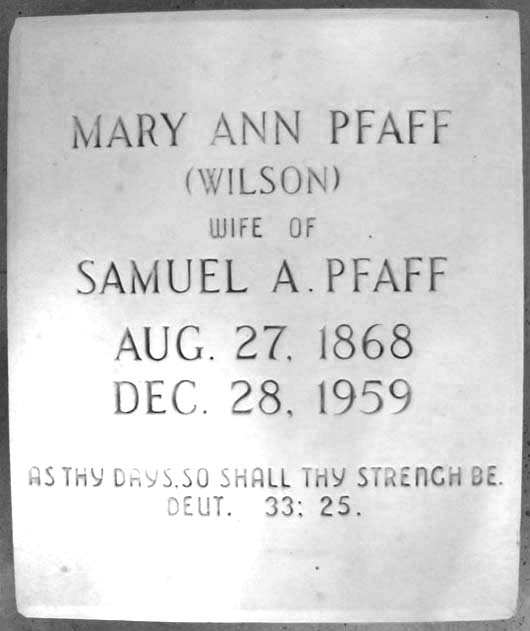 Mary Ann Pfaff