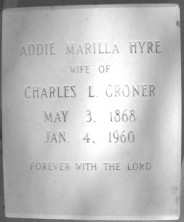 Addie Marilla Groner