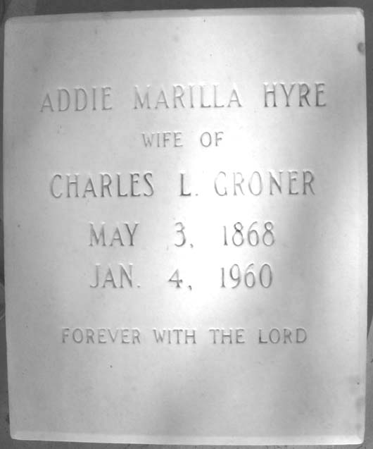 Addie Marilla Groner