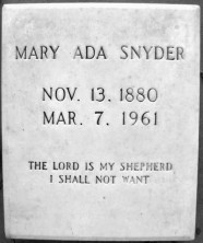 Mary Ada Snyder