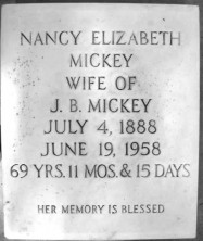 Nancy Elizabeth Mickey