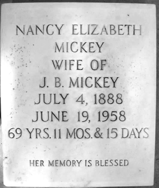 Nancy Elizabeth Mickey