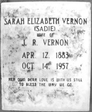 Sarah (Sadie) Elizabeth Vernon
