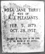 Rosa Jane Pleasants