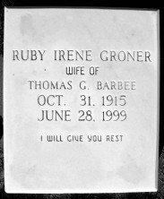 Ruby Irene Barbee
