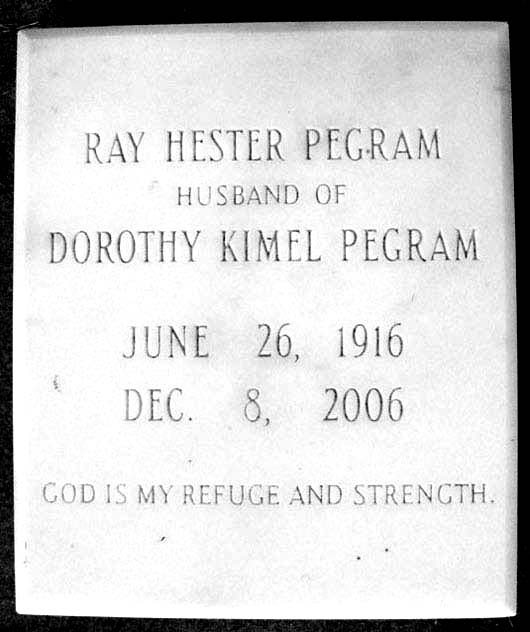 Ray Hester Pegram