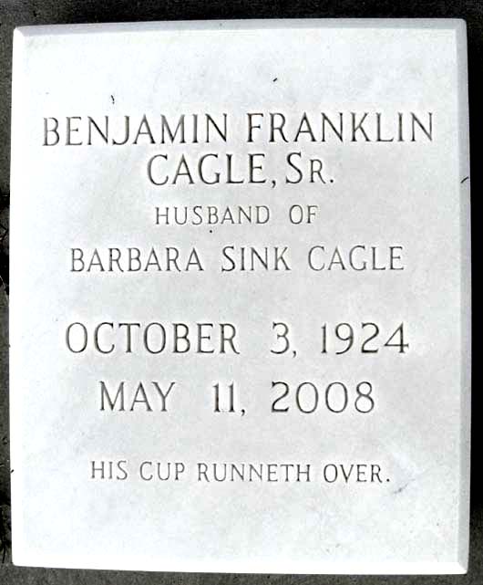 Benjamin Franklin Cagle