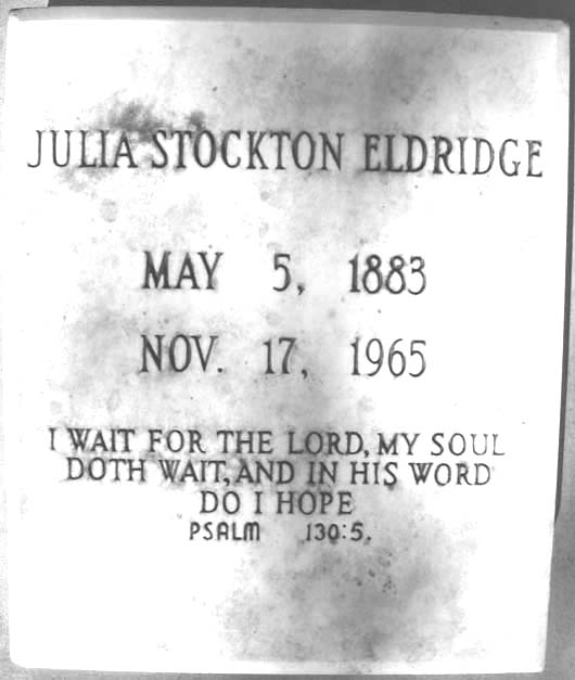 Julia Matilda Eldridge