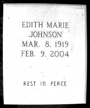 Edith Marie Johnson