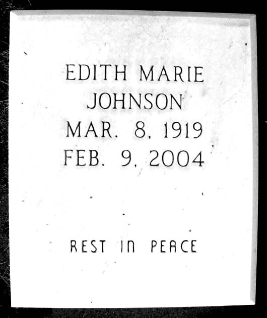 Edith Marie Johnson