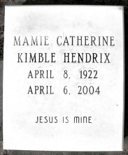 Mamie Catherine Hendrix