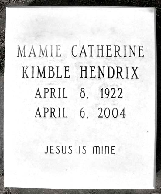 Mamie Catherine Hendrix