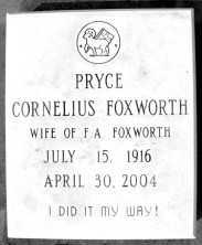 Pryce  Foxworth