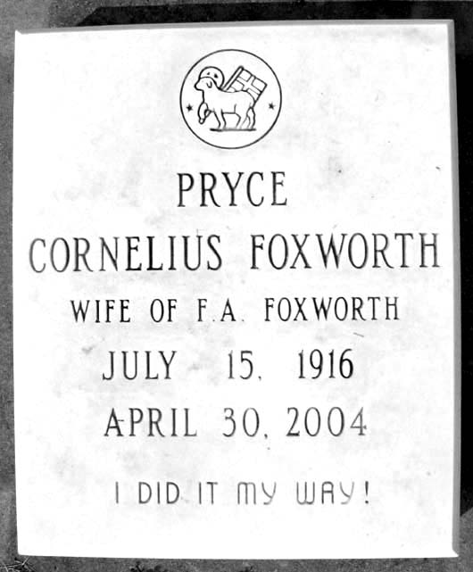 Pryce Foxworth
