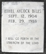 Ethel  Biles