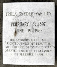 Trula Mariah Jane Van Hoy