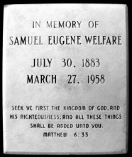 Samuel Eugene Welfare